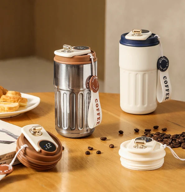 ThermoToGo™ | Je Roestvrijstalen Koffiebeker Met Temperatuurregelaar