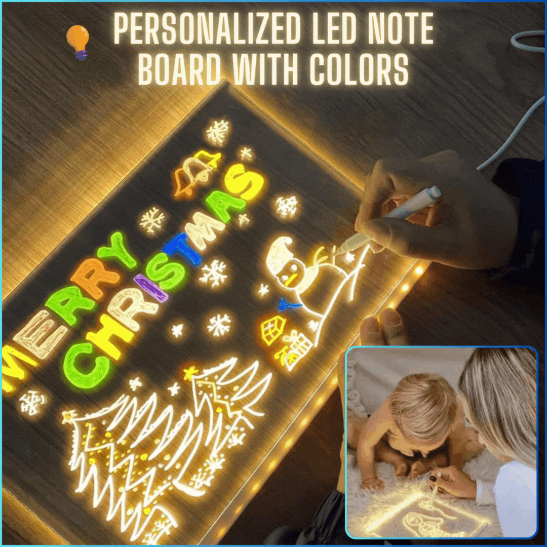 LumaNote™ | Gepersonaliseerd kleuren LED notitiebord
