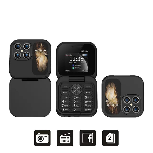 2024 Dual SIM Flip Kleine opvouwbare display mobiele telefoon